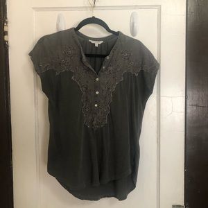 Lucky brand embroidered top